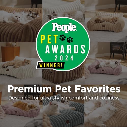 ComfyFleece® Shown on TV Dog Couch for Medium Dogs (36x27x10" / Blush Pink)