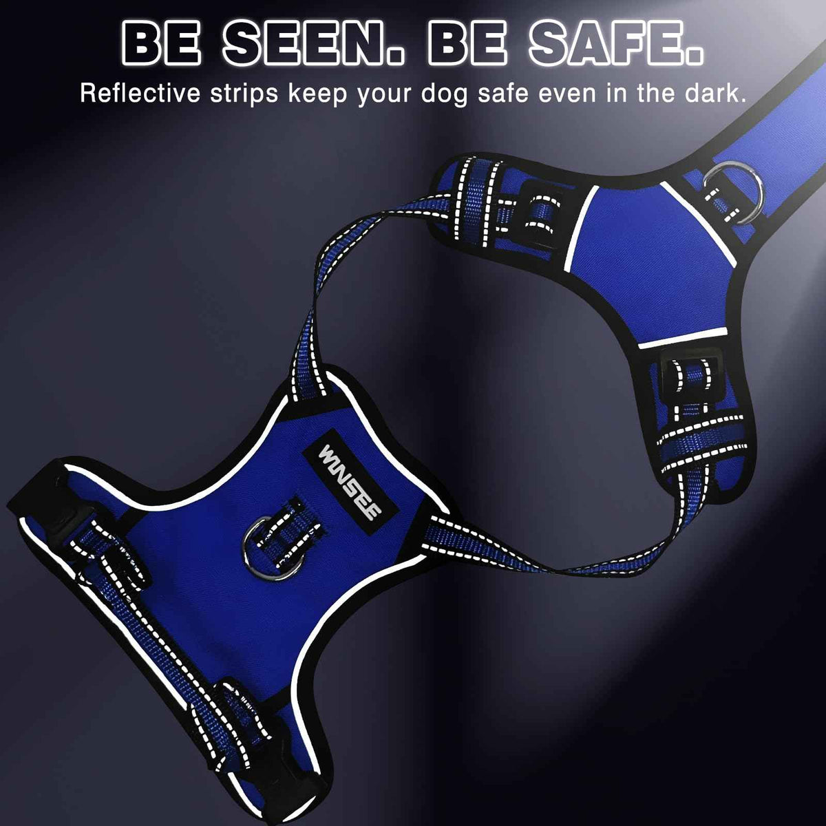 Dog Harness No Pull (Small / Blue)