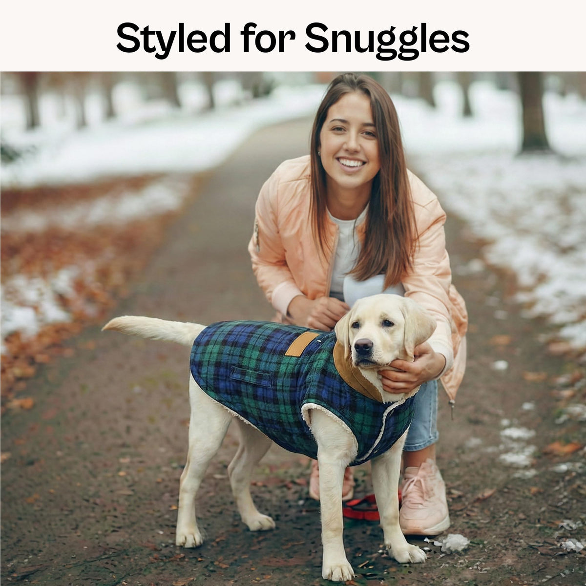 Dog Jacket Scottish Green Plaid Dog Winter Coat (2XL / Scottish Green)