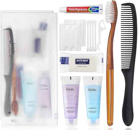 100 Sets Toiletry Kits Homeless Personal Hygiene Kit Bulk Homeless Care Package Supplies Travel Toiletry Kit Homeless Hygiene Kit Bulk for Men Women Charity Disposable Toiletry Kit (Pack of 100)