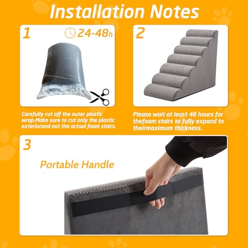 35" H Dog Stairs for Small and Medium Dogs 7