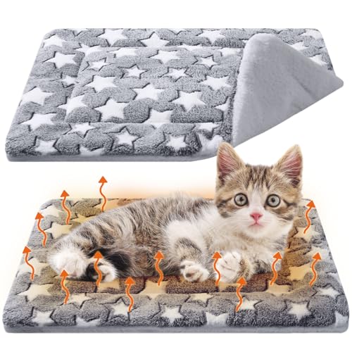 2 Pack Self Warming Cat Mat (Grey / 21" X 14")