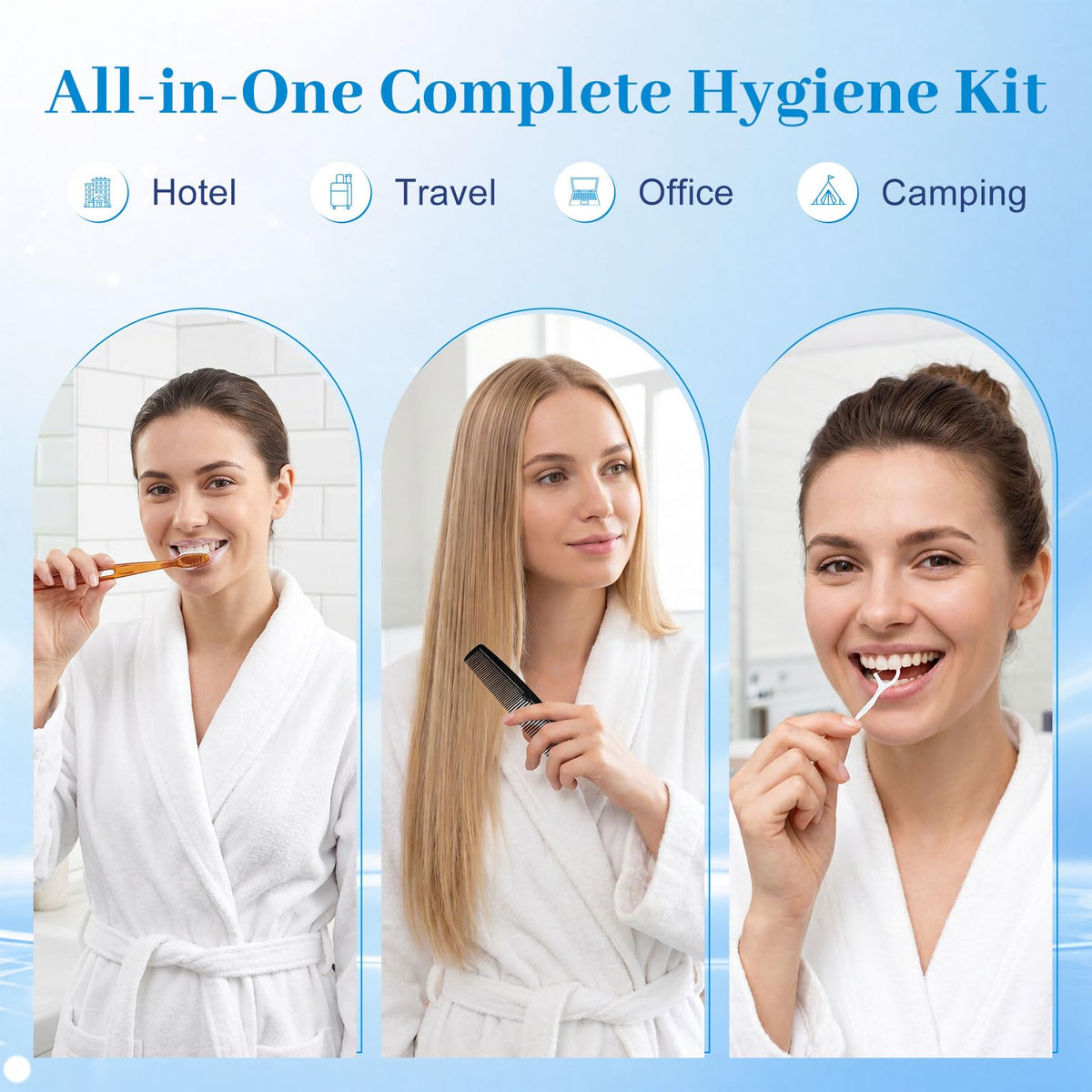 10 Pack Bulk Disposable Toothbrush Kit