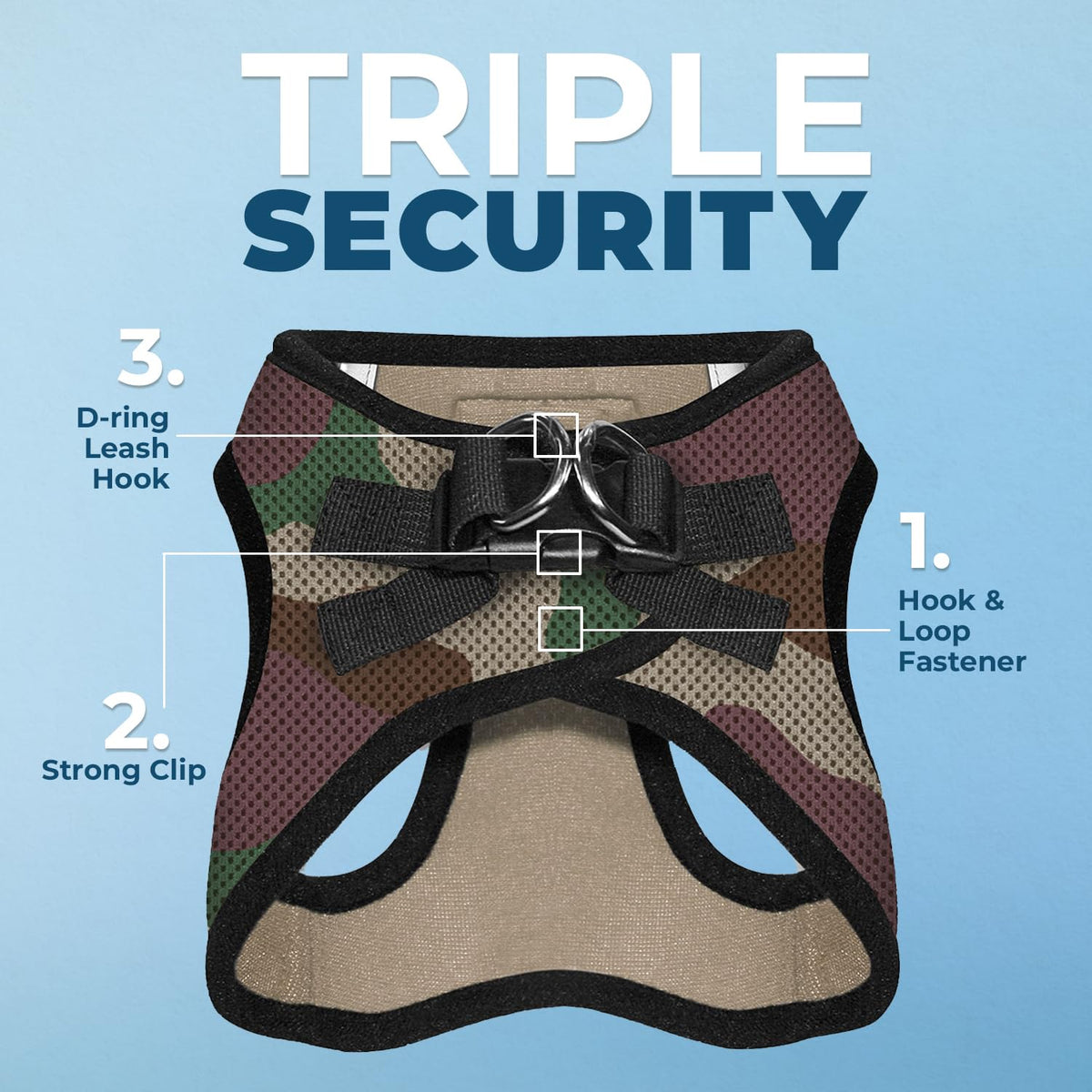 Voyager Step in Air Dog Vest Harness (Harness (Army/Black Trim) / S (Chest: 14.5 - 16"))