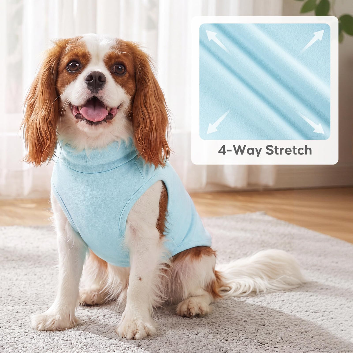 2Pack Dog Sweater for Medium Dogs Soft Pet Coats Fleece Sweatshirt (X-Large (19-27lbs) / 6# Stripe+blue)