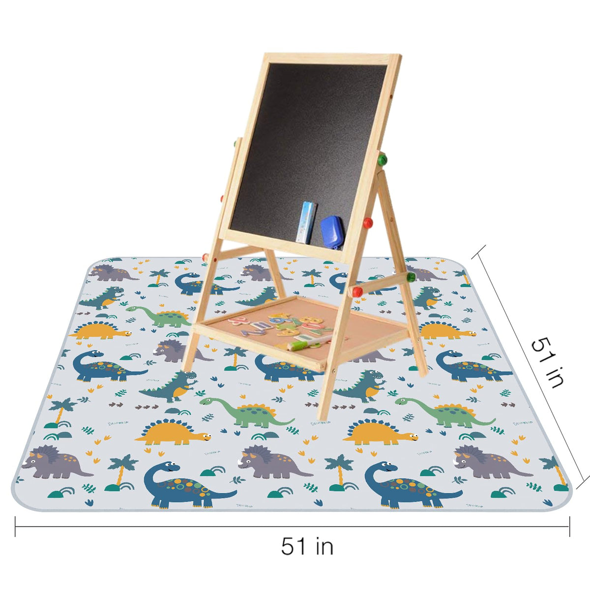 Splat Mat for Under High Chair (Dinosaur)