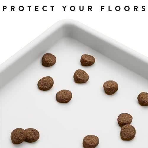 Premium Cat Food Mat (19"L x 11"W / Marshmallow)