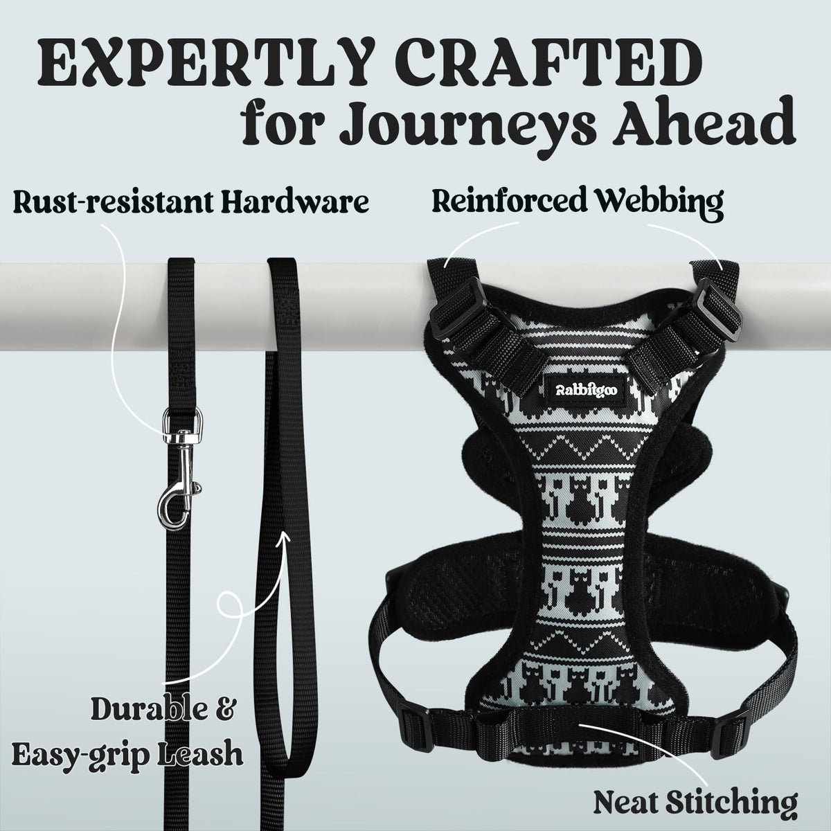 Cat Harness and Leash Set (Xxs / Pixel Tabby)