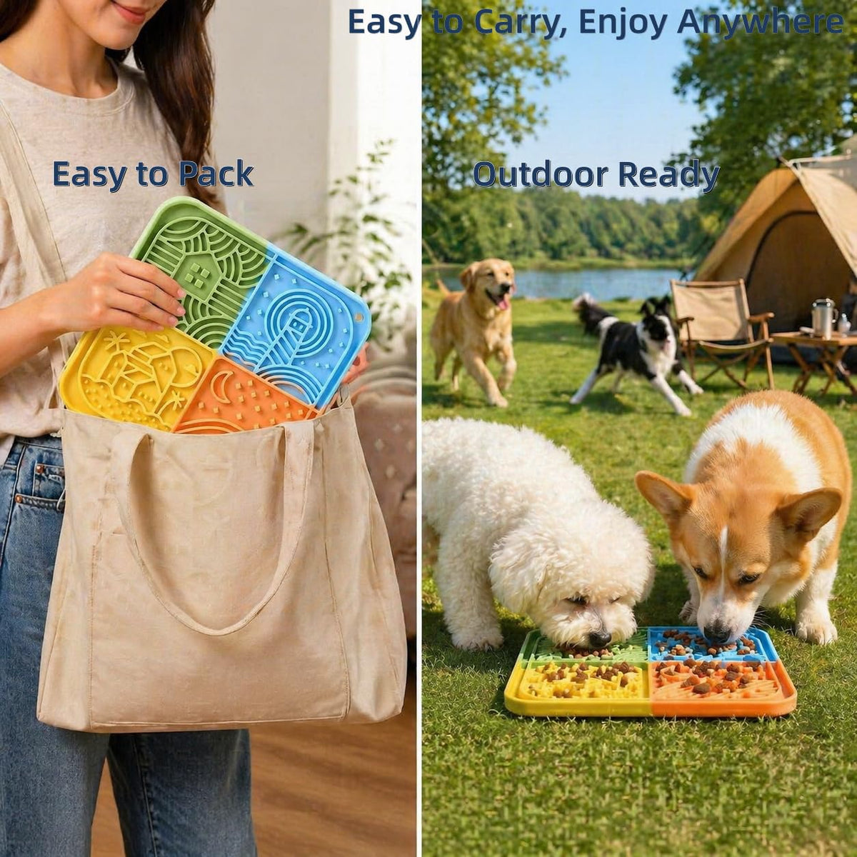Lick Mat for Dogs (Multicolor)
