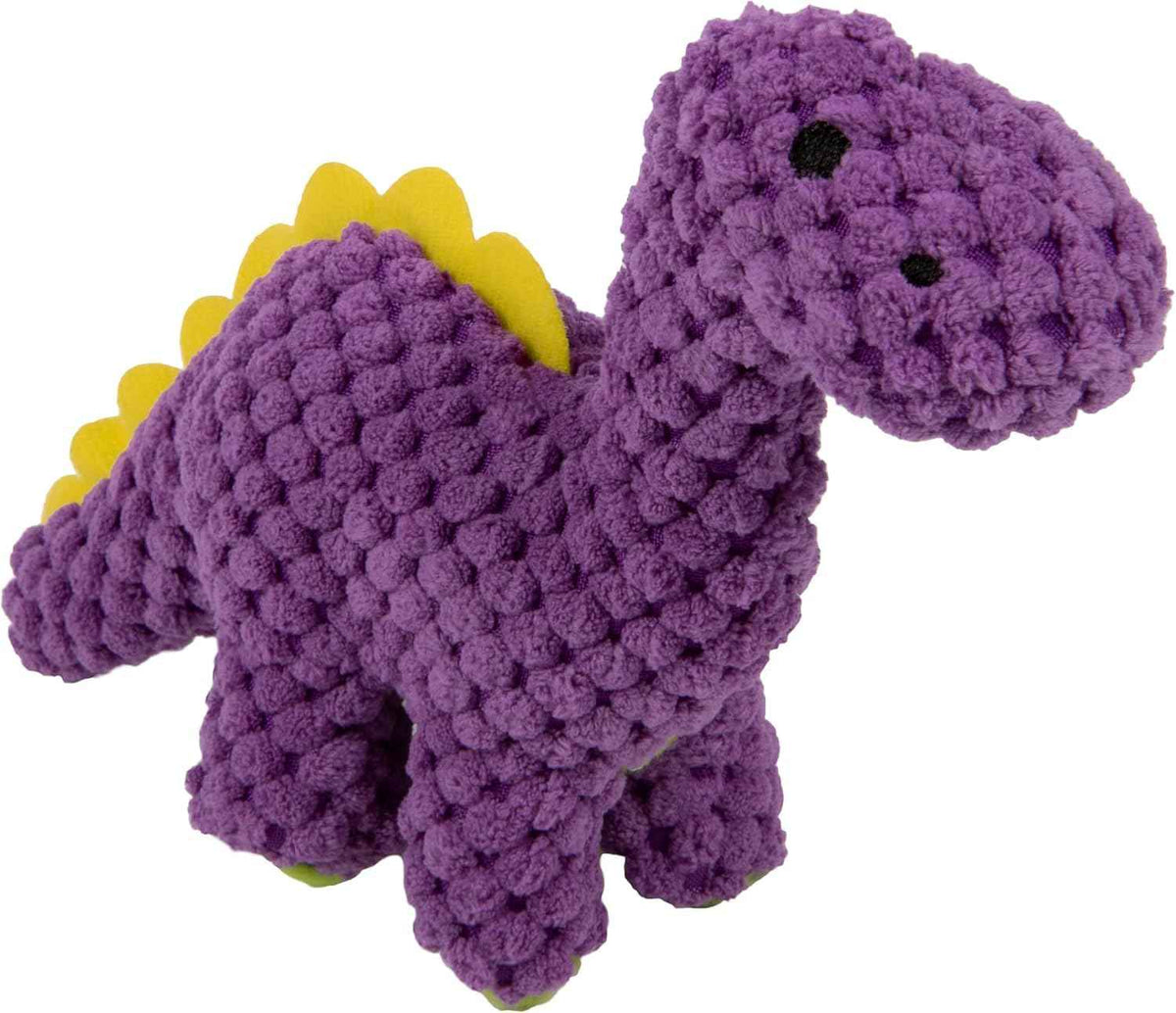 Dinos Bruto Checkers Tough Plush Toy with Chew Guard Technology (Dinos Bruto Checkers (Purple) / Mini)