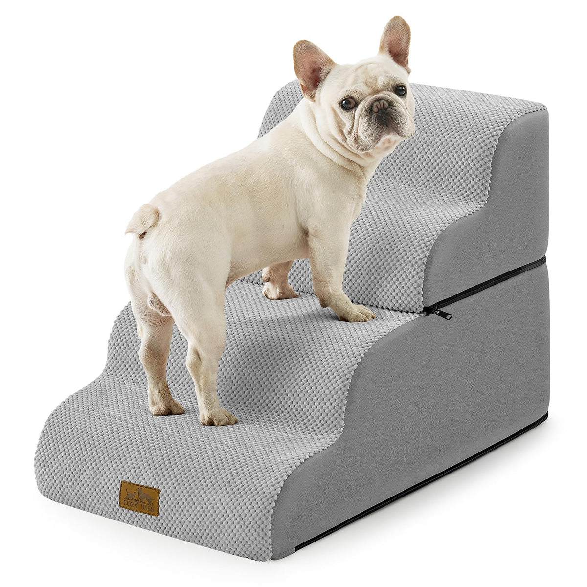 Detachable Small Dog Stairs 19.7" H (Grey / Detachable 17.7" x 28.3"x 19.7")