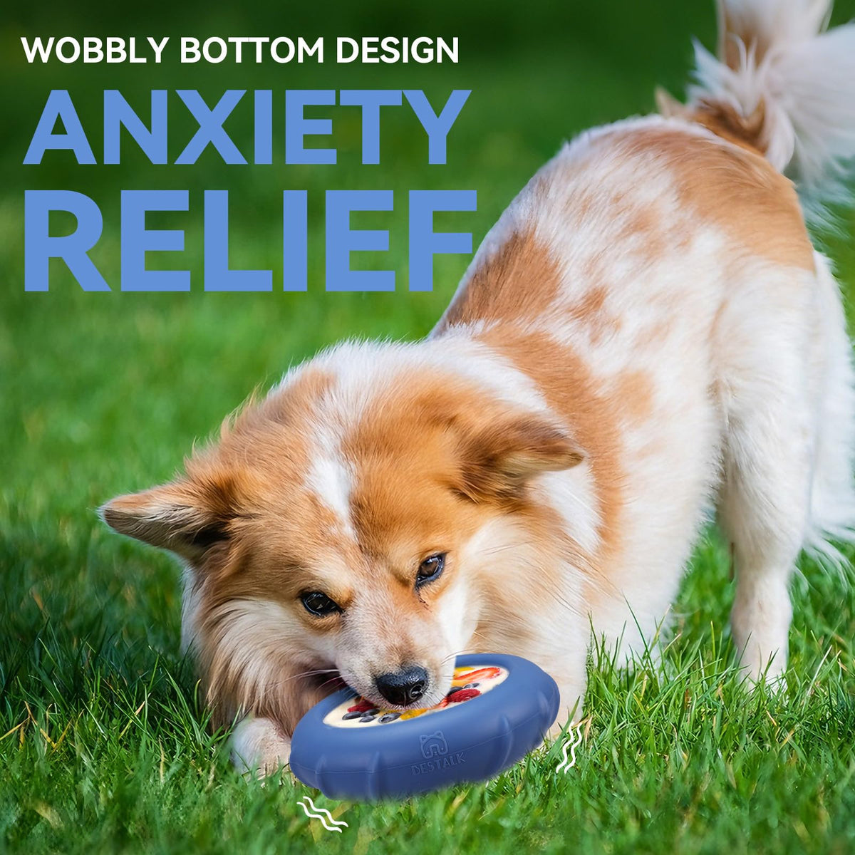 Dog Lick Bowl (Large / Dark blue)