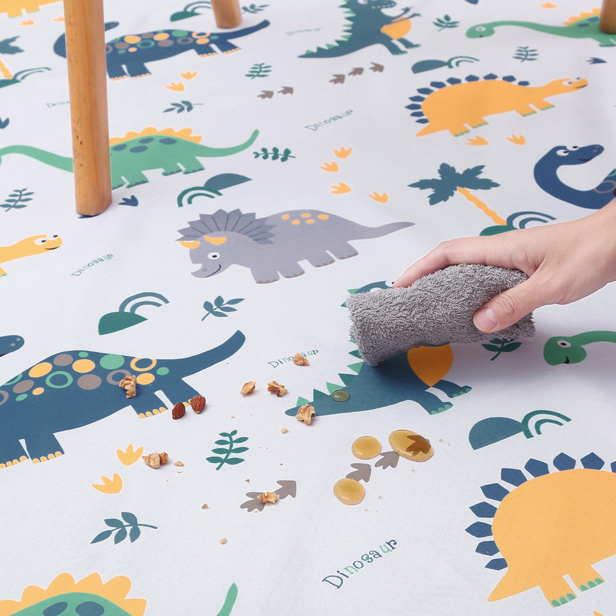 Splat Mat for Under High Chair (Dinosaur)