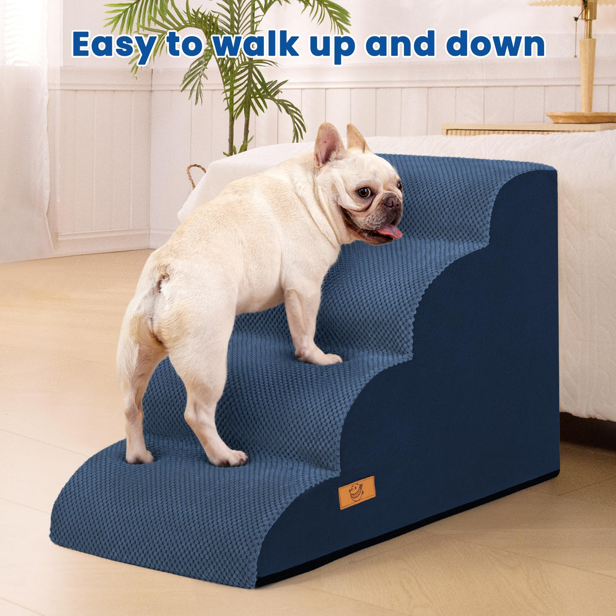 Dog Steps for Bed 17.7" H (Blue)