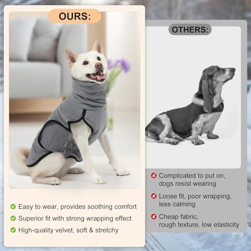 Reversible Dog Anxiety Vest (XX-Large(Chest:35") / Grey)