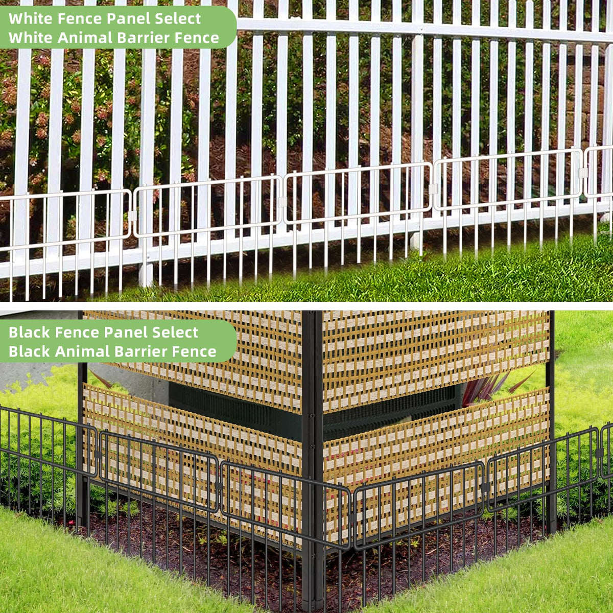 Animal Barrier Fence (White / 30 Panel, 32.3Ft)