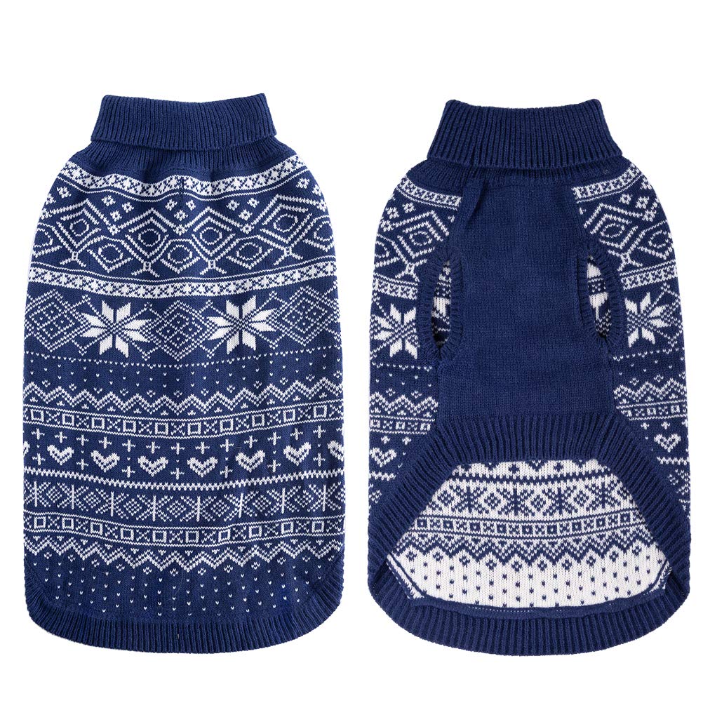 Dog Sweater Argyle (Blue / Large)