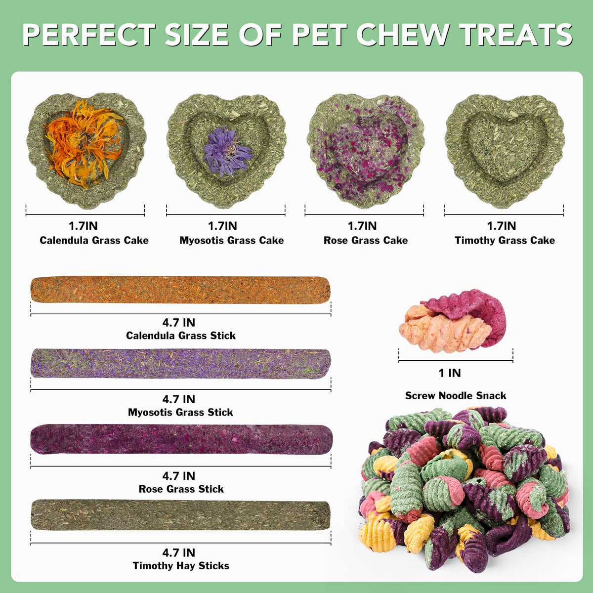 Rabbit Chew Toys Teeth Timothy Hay Sticks (36Pack-sticks Set)