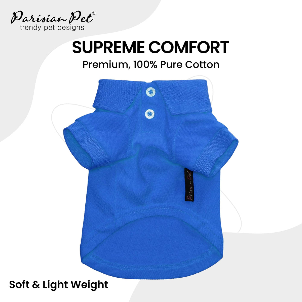 Dog Polo Shirt (S / Blue Polo)