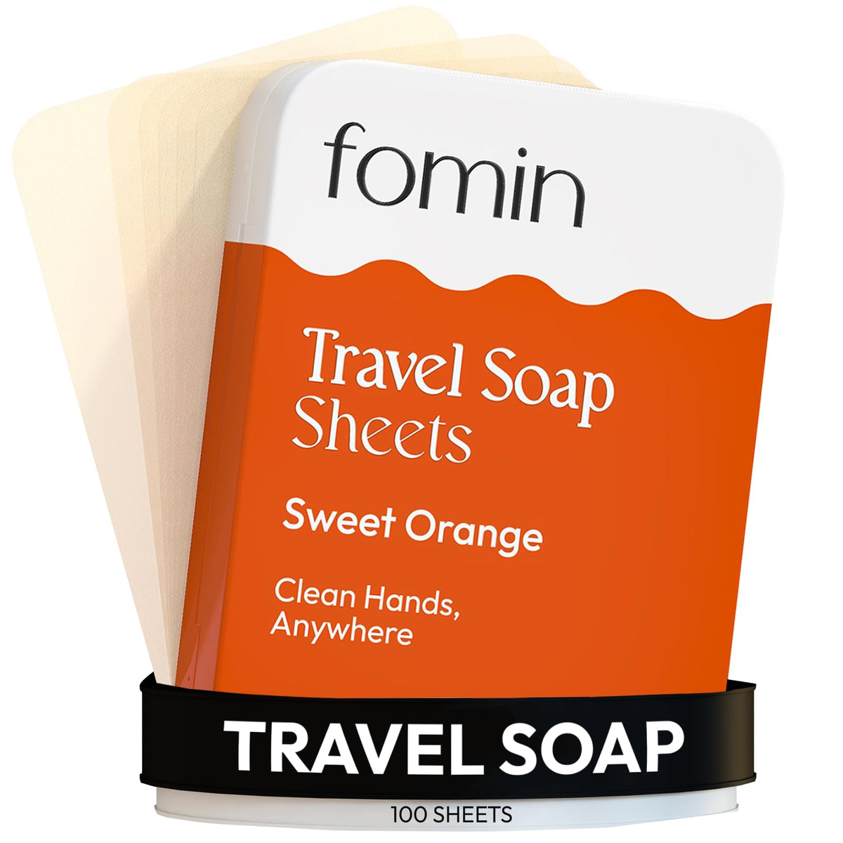 Paper Soap Sheets for Traveling (Orange)