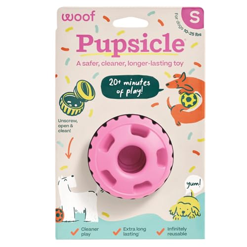Pupsicle Interactive Dog Ball Toy for Dogs Small 10 (Pink / Small)