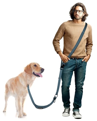Hands Free Dog Leash (InkBlue / Large-5.9-9.5ft)