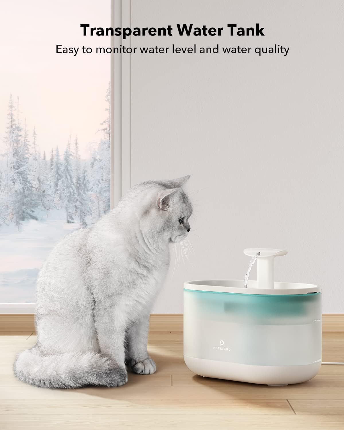 Replacement Pump for Cat Water Fountain (White / Pump for Capsule Fountain)