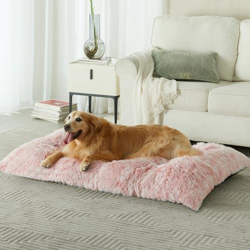 Dog Beds for Large Dogs (Pink / L(35x23 inch))