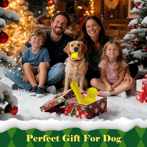 Natural Rubber Dog Chew Toys Dog Toys for Aggressive Chewers Gourd (Yellow-Gourd)