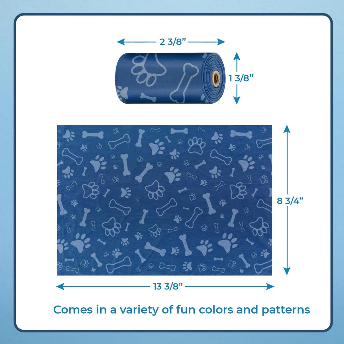 Poop Bags for Dogs (Assorted Colors 2 / 240 Bags)