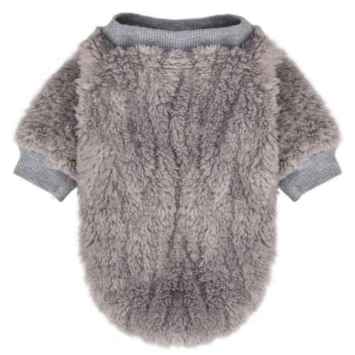 Small Dog Sweater for Dog Boy Girl (Blue,Grey,Brown / Large)