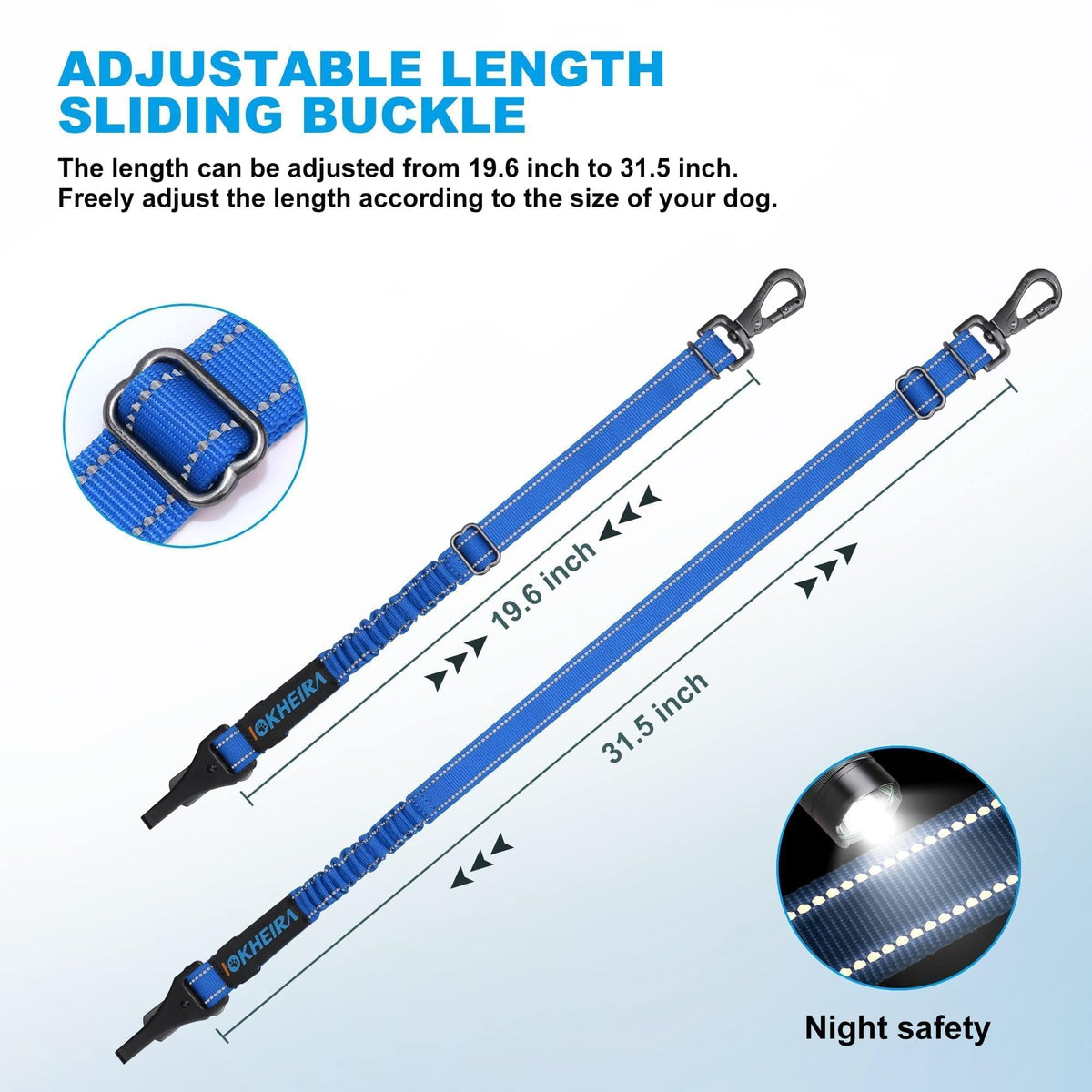 Dog Seat Belt 3 (Bule)