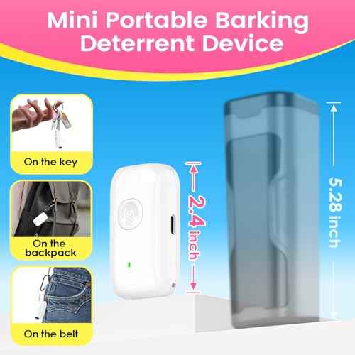 Mini ultrasonic dog bark deterrent device (off-white)