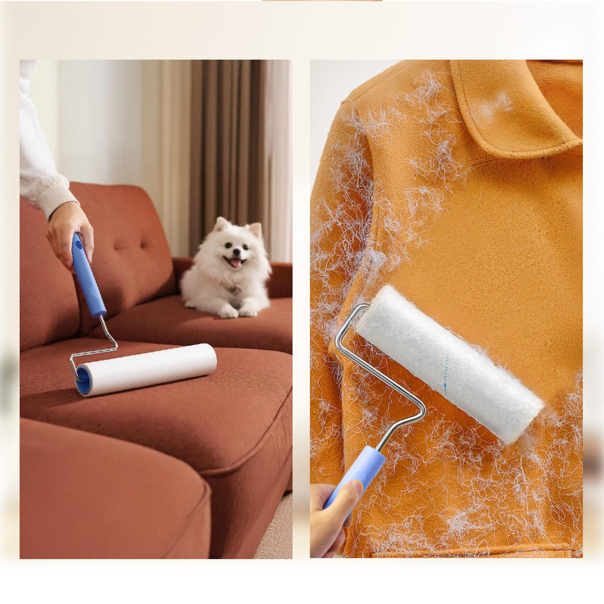 Large Lint Roller for Pet Hair Extra Sticky