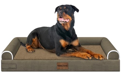 Orthopedic Dog Bed for XX (Brown / 44.0"L x 34.0"W x 6.5"Th)