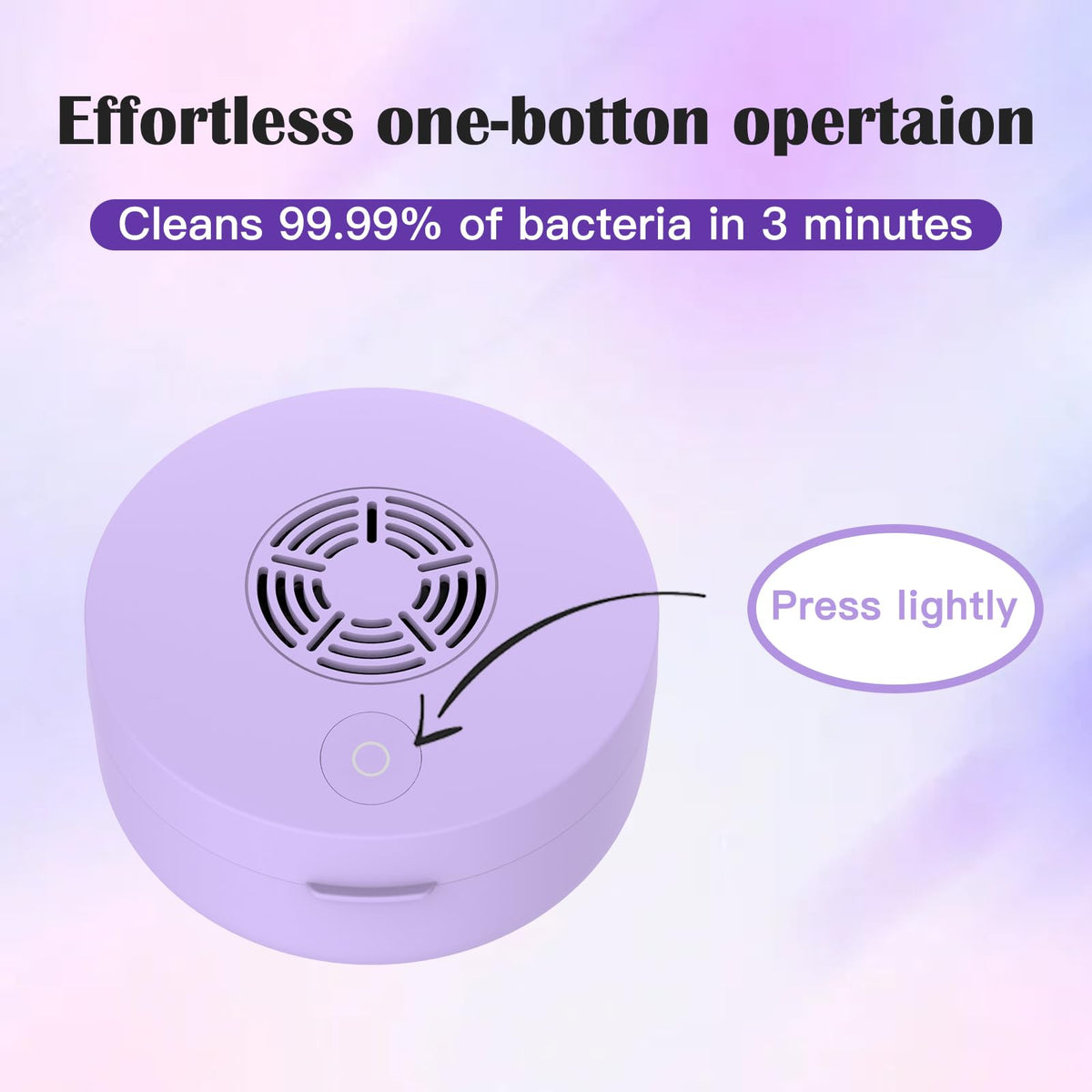 U V Retainer Case with Fan (Purple)