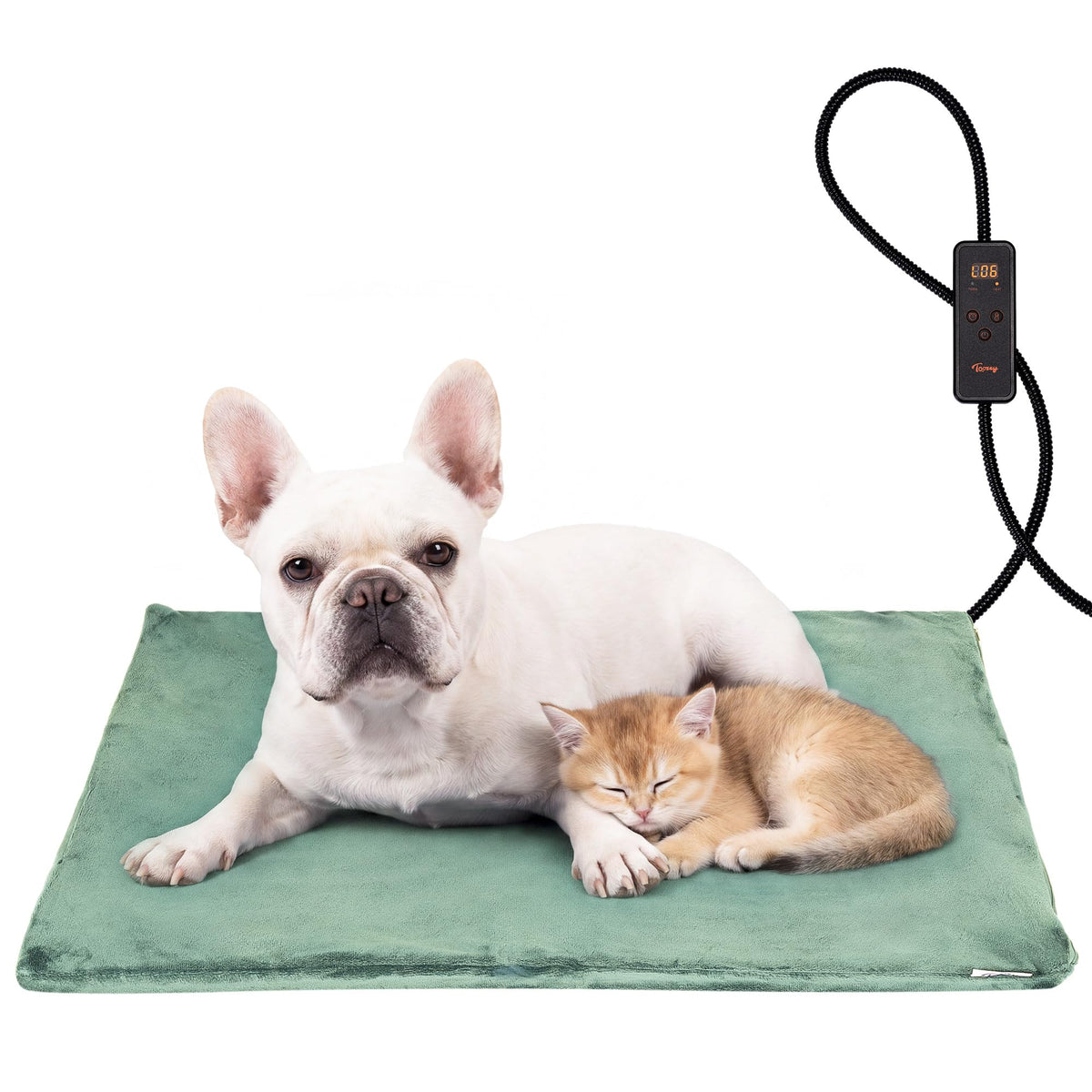 Pet Heating Pad (Sage Green / M: 28.0"x 20.0")