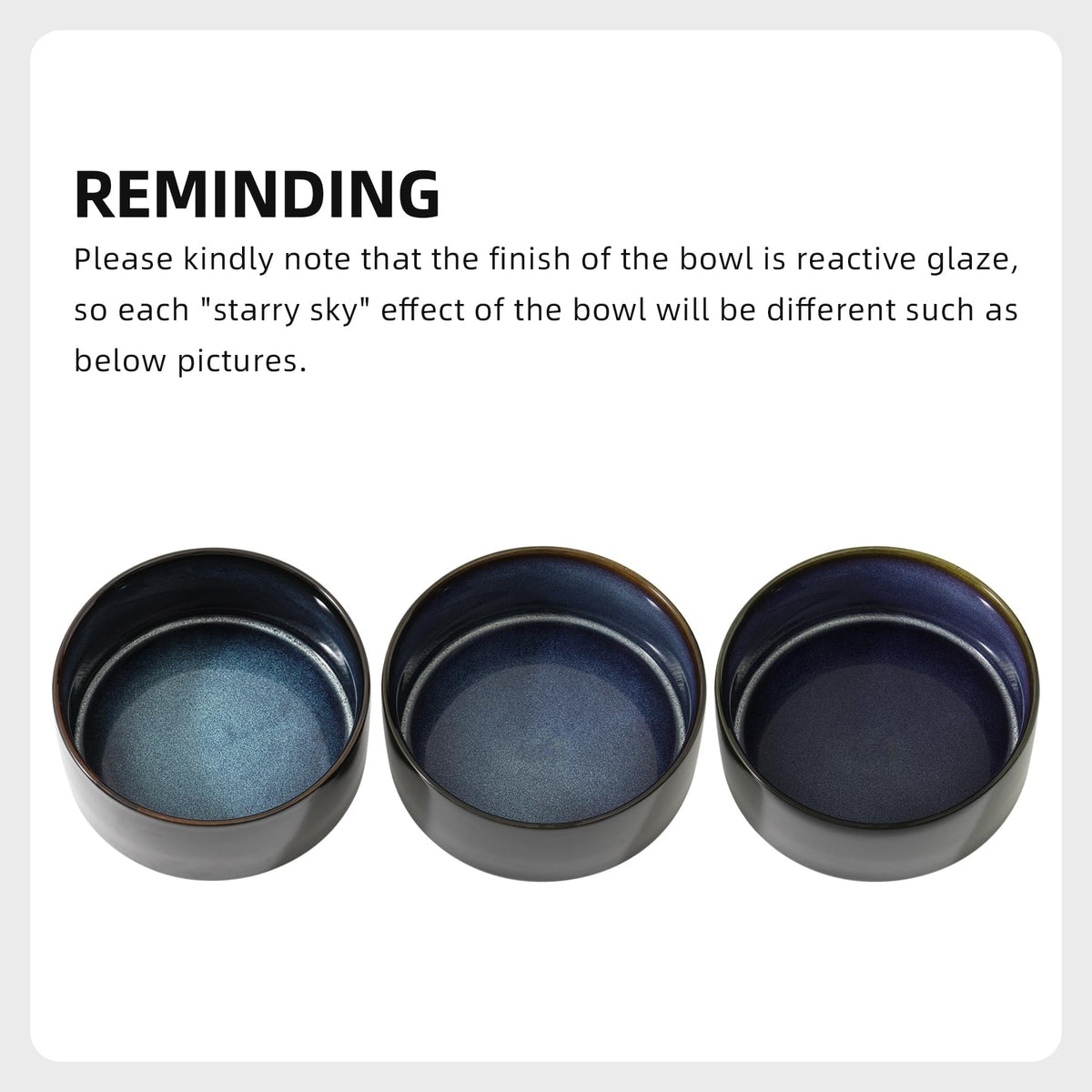 Ceramic Dog Bowls (Starry Sky)