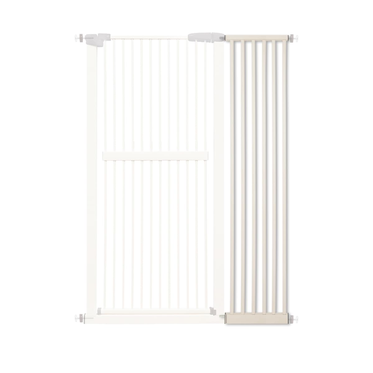 61.02" Extra Tall Pet Gate Extension Kit 12.6" Wide Cream (61.02" H-cream / 12.60" W, Extension)