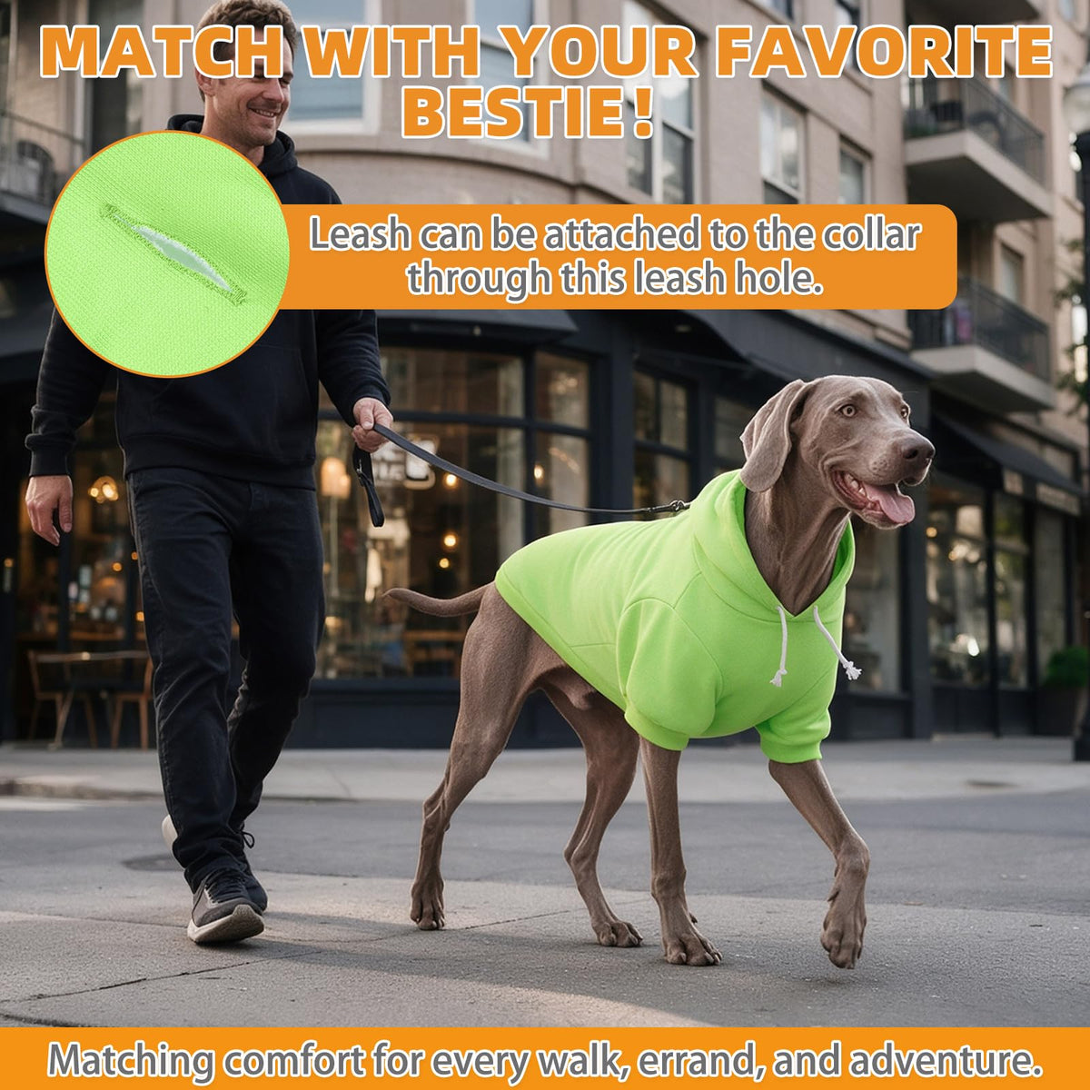 Dog Hoodie for Large Medium Small Dogs (Green / Small/Medium)