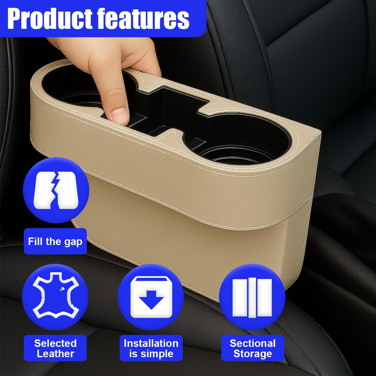 Car Cup Holder (Beige)