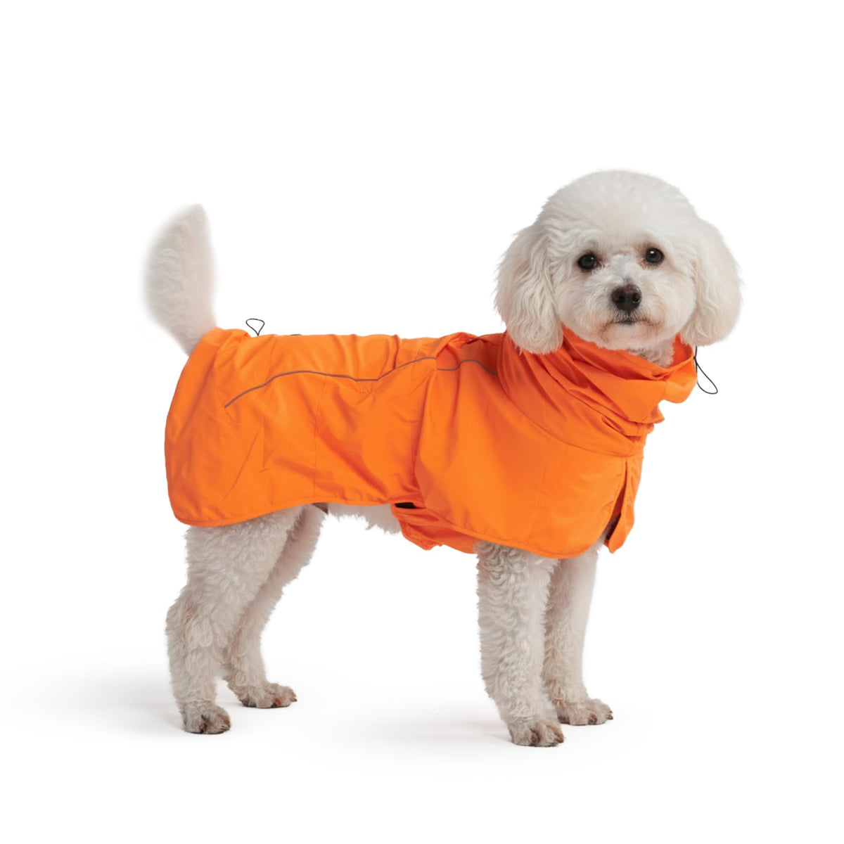 Dog Raincoat Waterproof Rain Jacket w (Orange / Small)