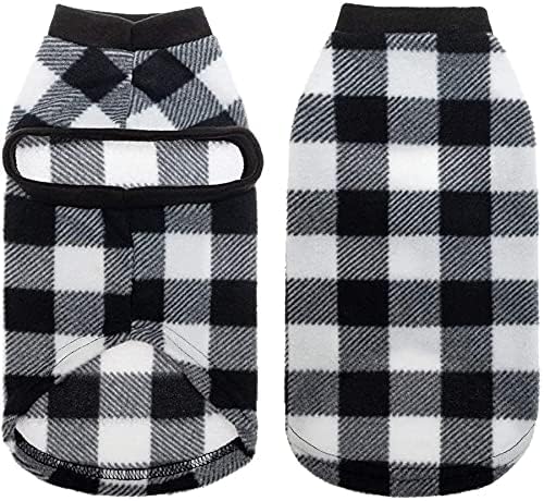 Cat Sweater Warm Fleece Pet Clothes for Cats Only (Black / Small)