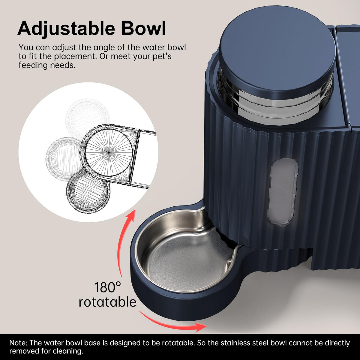 Gravity Automatic Cat Feeder (Large (0.8 Gallon x 2) / Dark Blue)