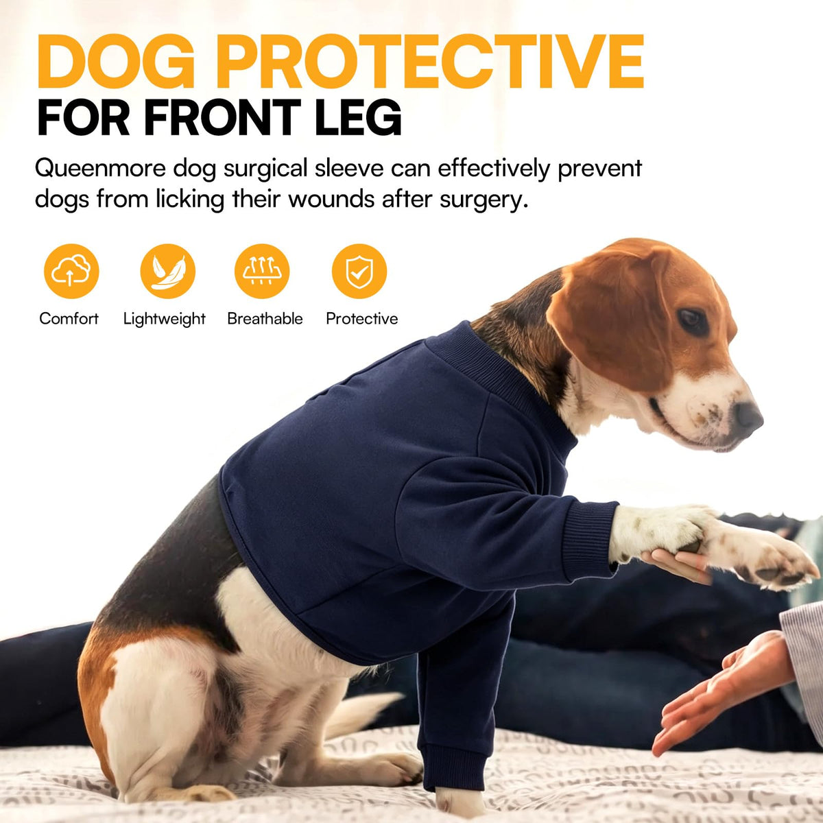 Large Recovery Suit for Dogs (XX-Large / NavyBlue)