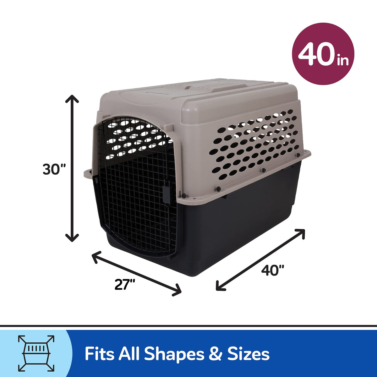 Vari Dog Kennel (40.0"L x 27.0"W x 30.0"H)