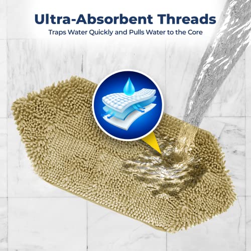 Doggy Dryer Highly Absorbent Microfiber Washable Dog Shammy Quick Drying Towel Absorber (31.5"L x 14"W / Beige)