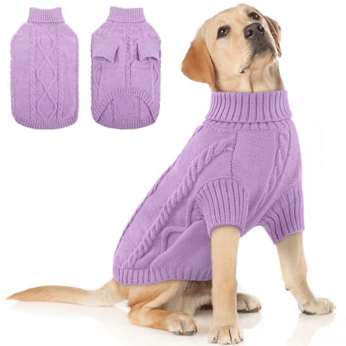 XXL Dog Sweater (XX-Large / Lilac)