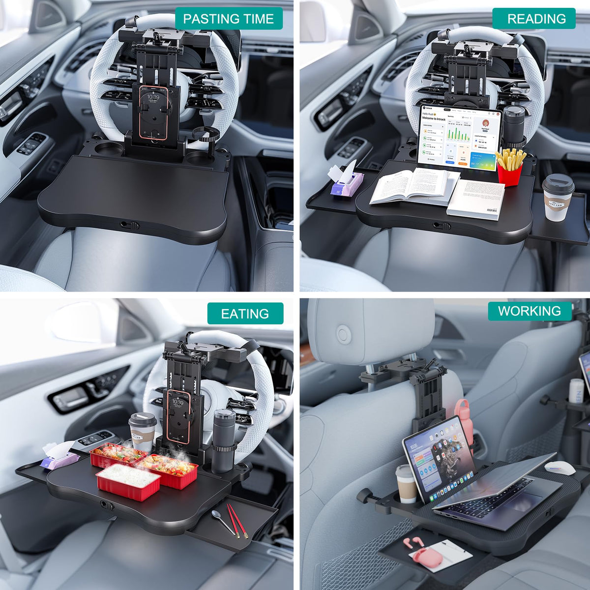 Car Steering Wheel Tray Back Seat Tray (17.7"*25.6")