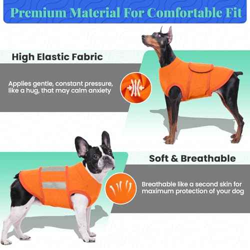 Dog Anxiety Relief Coat (Orange / Small)